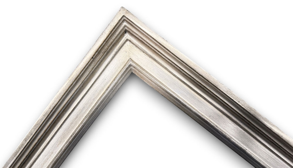 Epicure Argent lisse sur assiette noire