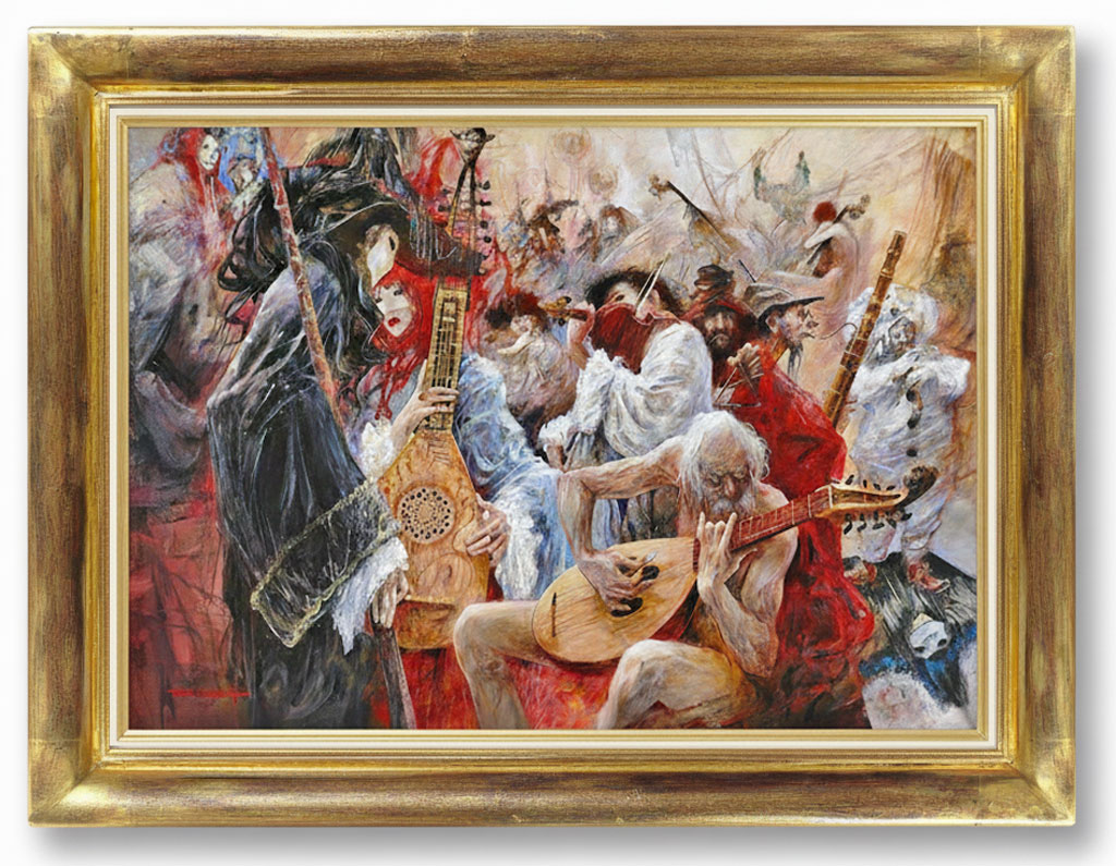 Khéa GM Or fin sur 2 assiettes