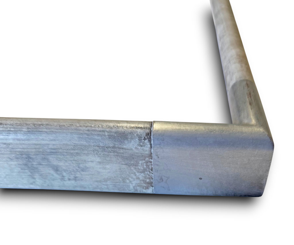 Jonc 3 haut 45 Ivoire marbre angles argent